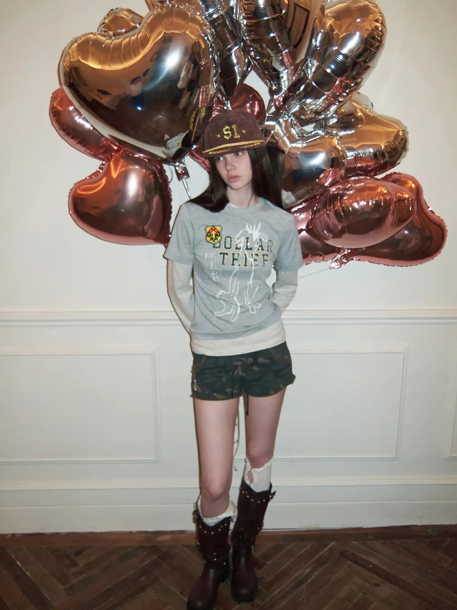 1Jinn Studio Y2K Low Rise Embroidered Camo Sweat Sexy Shorts | Canton Collective