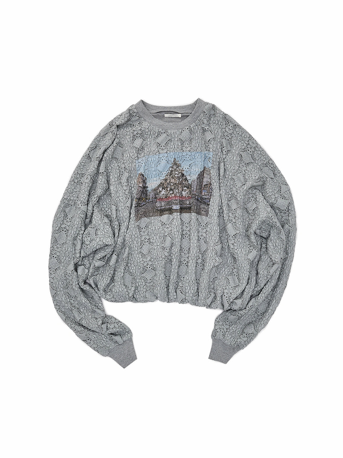 1Jinn Studio Y2K Oversized Bubble Hem Sweatshirt | Canton Collective