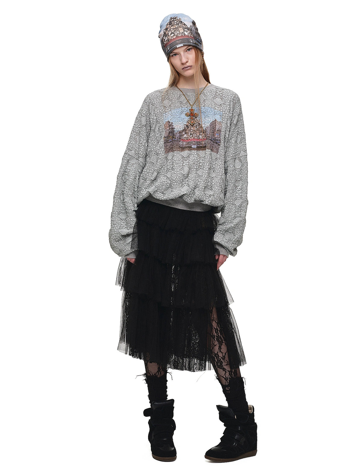 1Jinn Studio Y2K Oversized Bubble Hem Sweatshirt | Canton Collective