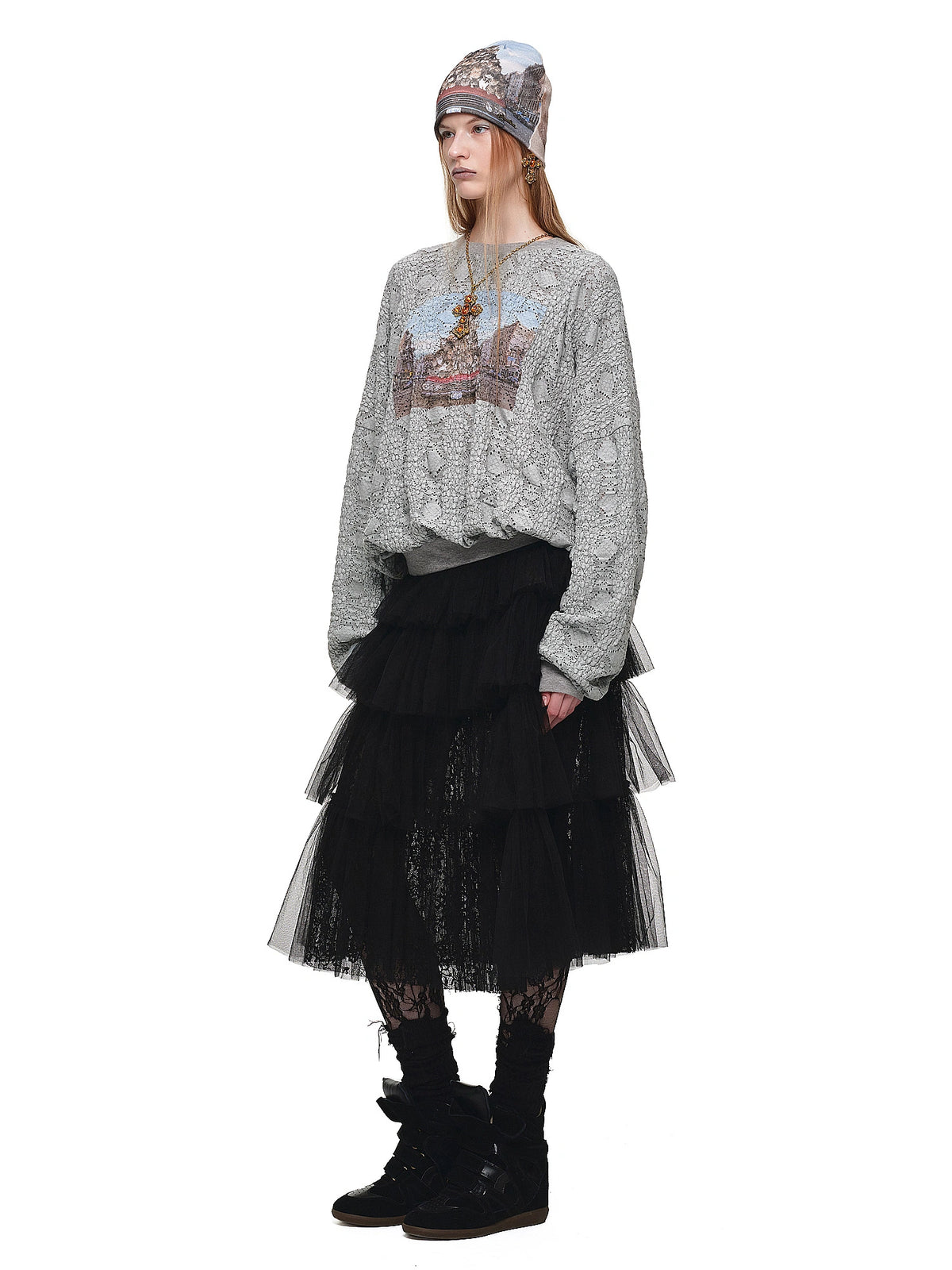 1Jinn Studio Y2K Oversized Bubble Hem Sweatshirt | Canton Collective