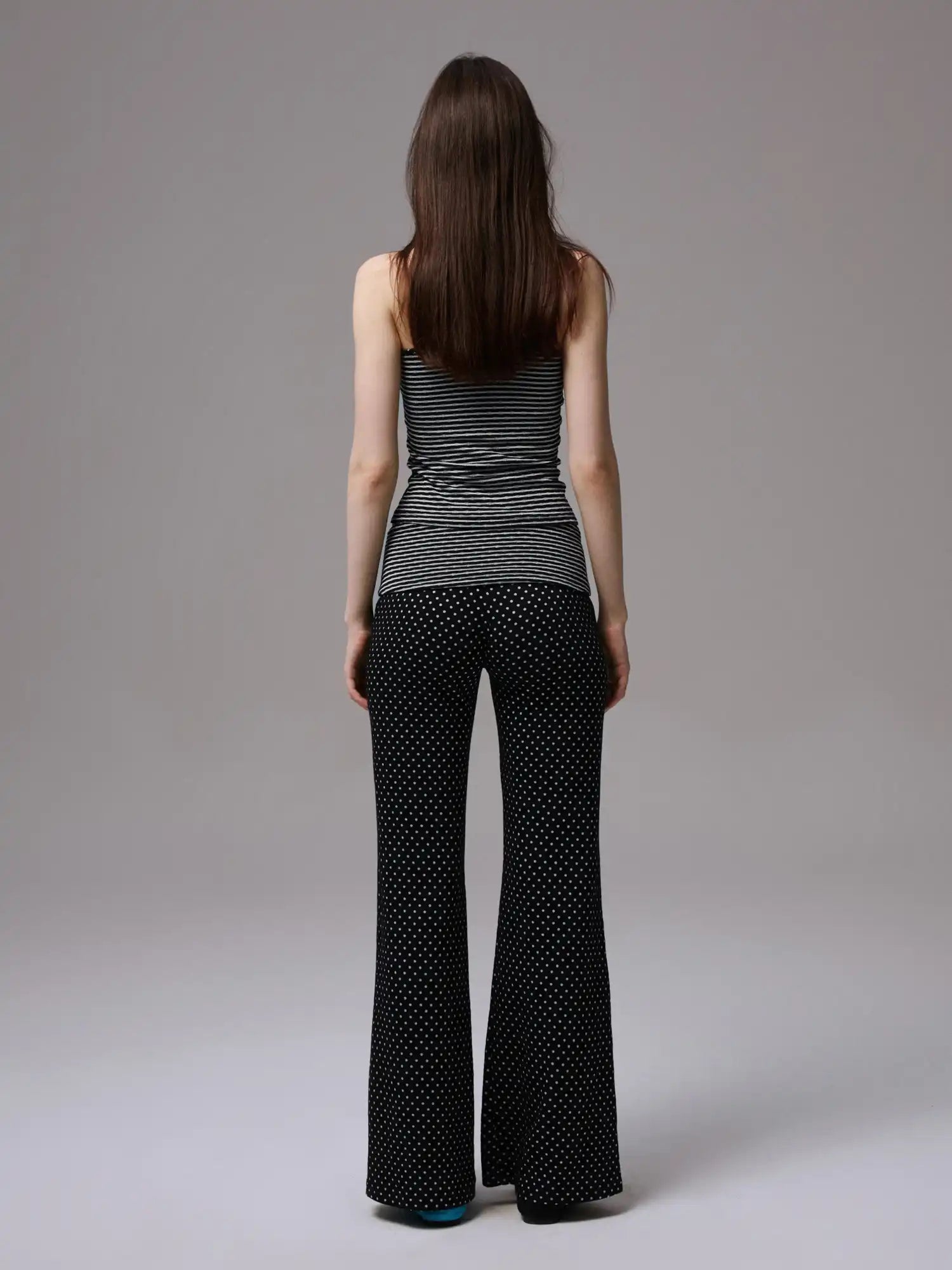 1Jinn Studio Y2K Polka Dot Foldover Flared Leggings Set | Canton Collective