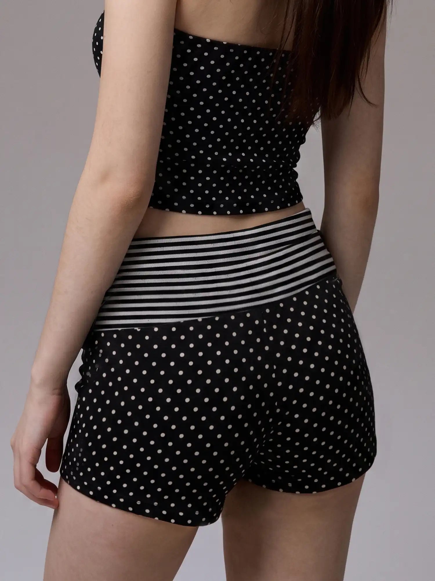 CantonCollective Design Y2K Polka Dot Foldover Shorts | Canton Collective