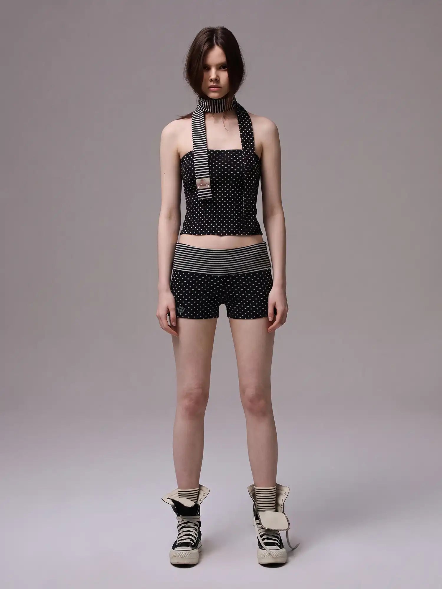 CantonCollective Design Y2K Polka Dot Foldover Shorts | Canton Collective