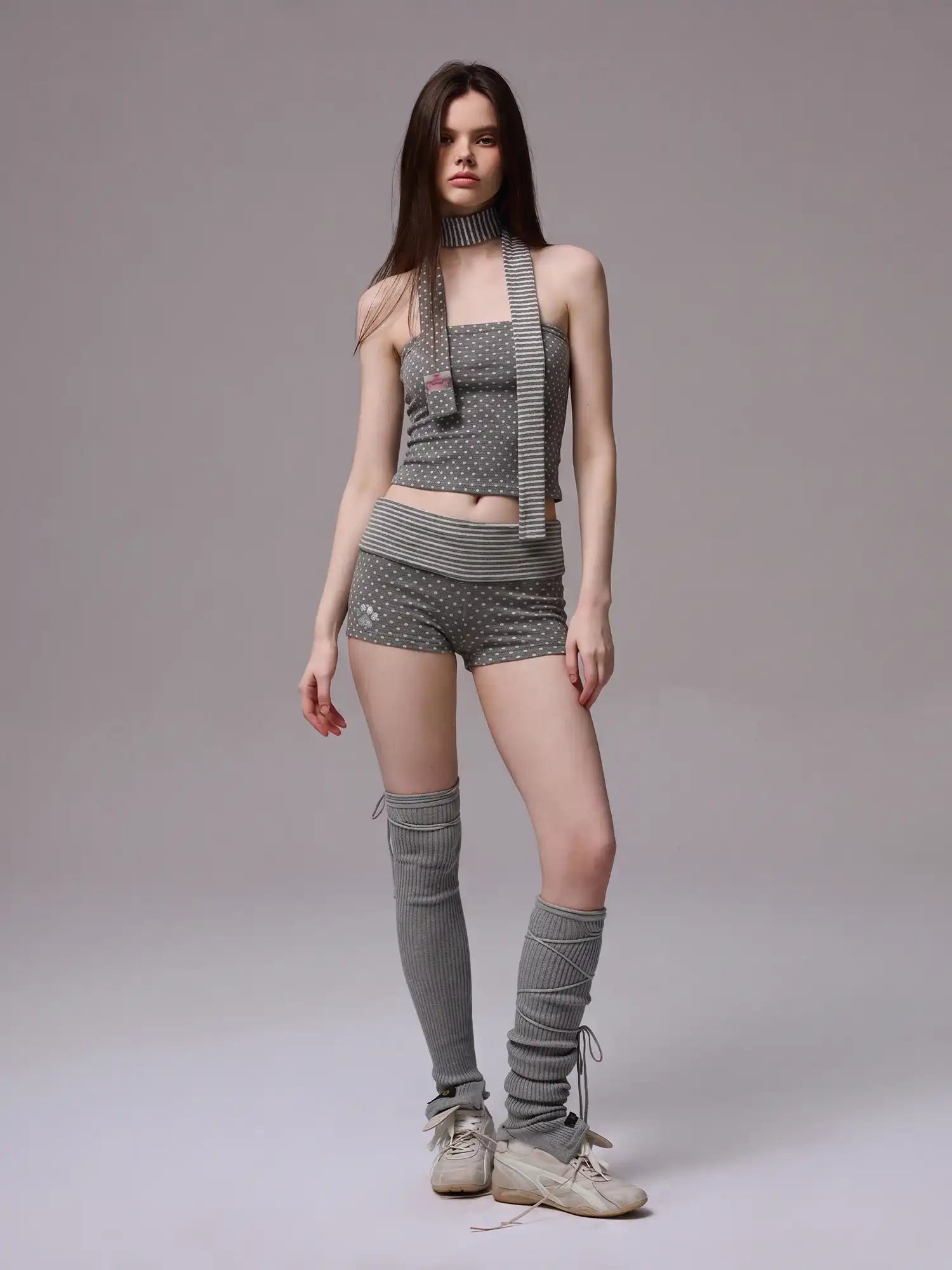 CantonCollective Design Y2K Polka Dot Foldover Shorts | Canton Collective