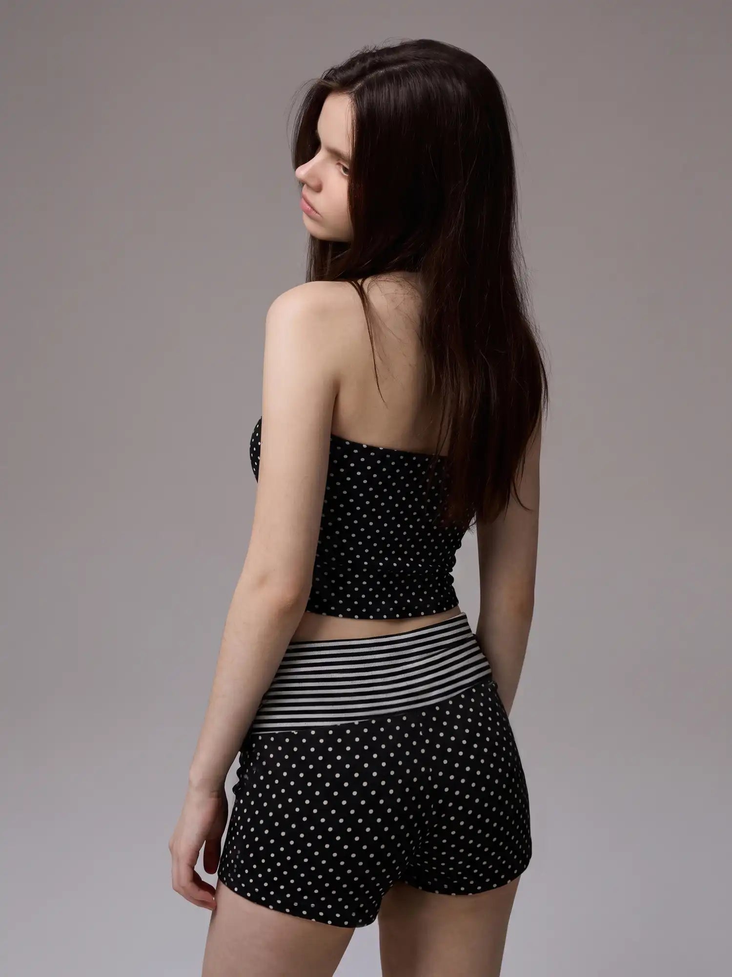 CantonCollective Design Y2K Polka Dot Tube Top | Canton Collective