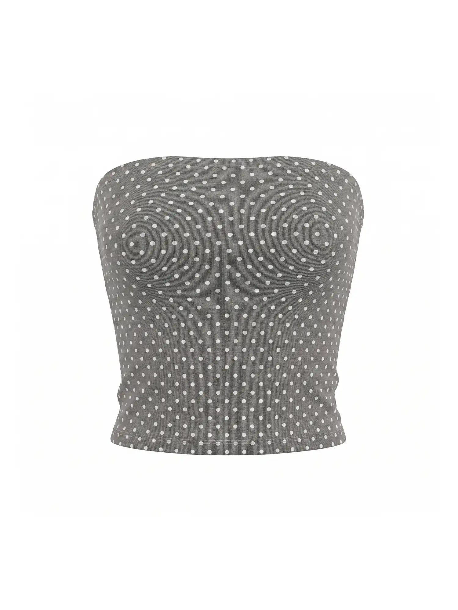 CantonCollective Design Y2K Polka Dot Tube Top | Canton Collective