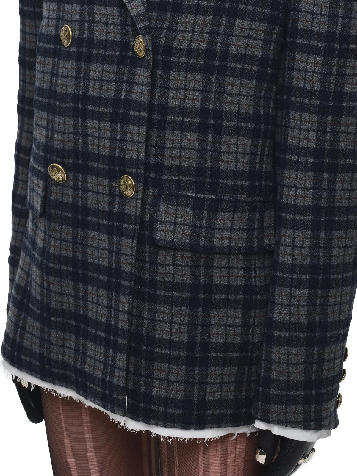 1Jinn Studio Y2K Preppy Oversized Tartan Blazer | Canton Collective