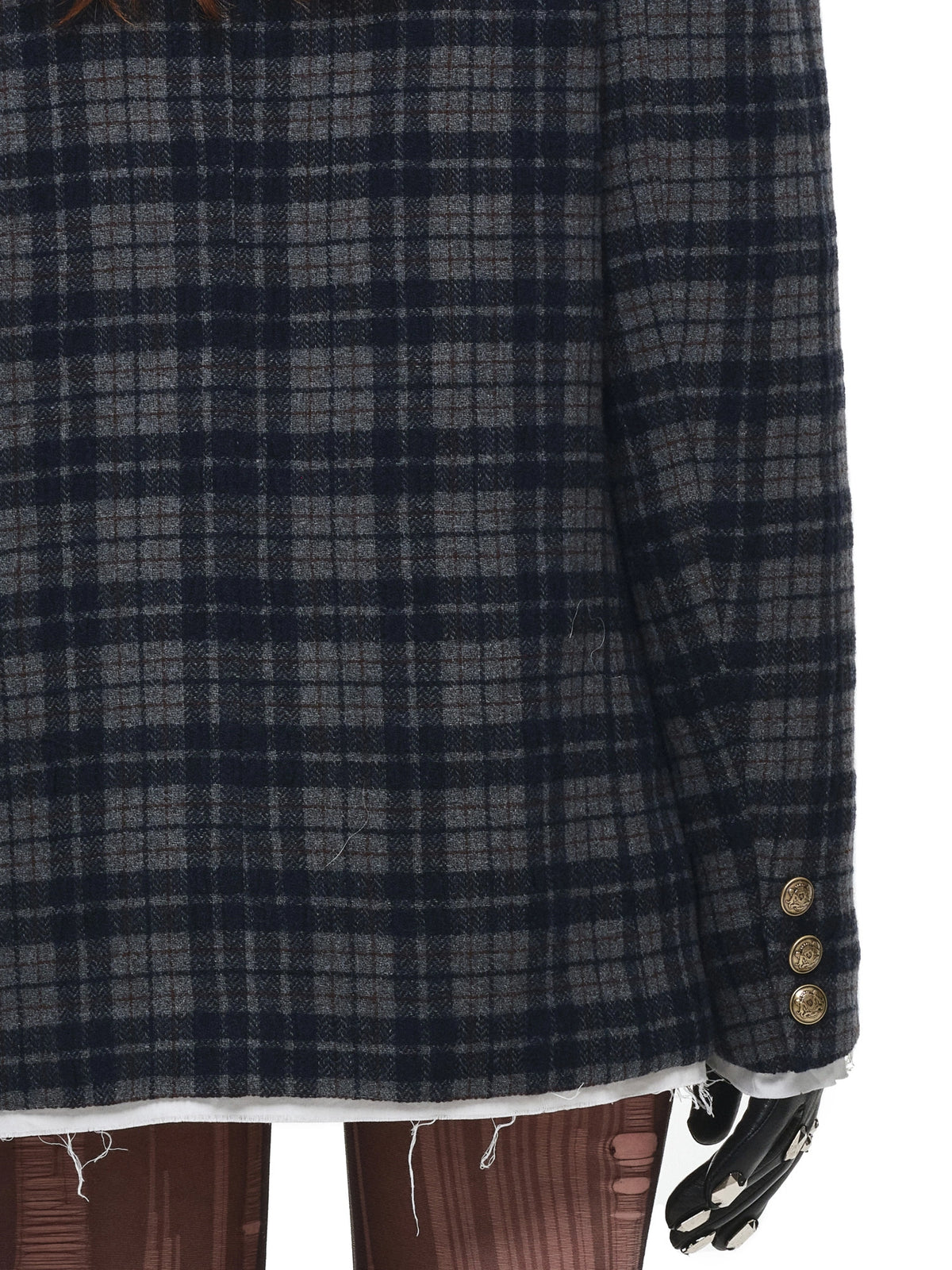 1Jinn Studio Y2K Preppy Oversized Tartan Blazer | Canton Collective