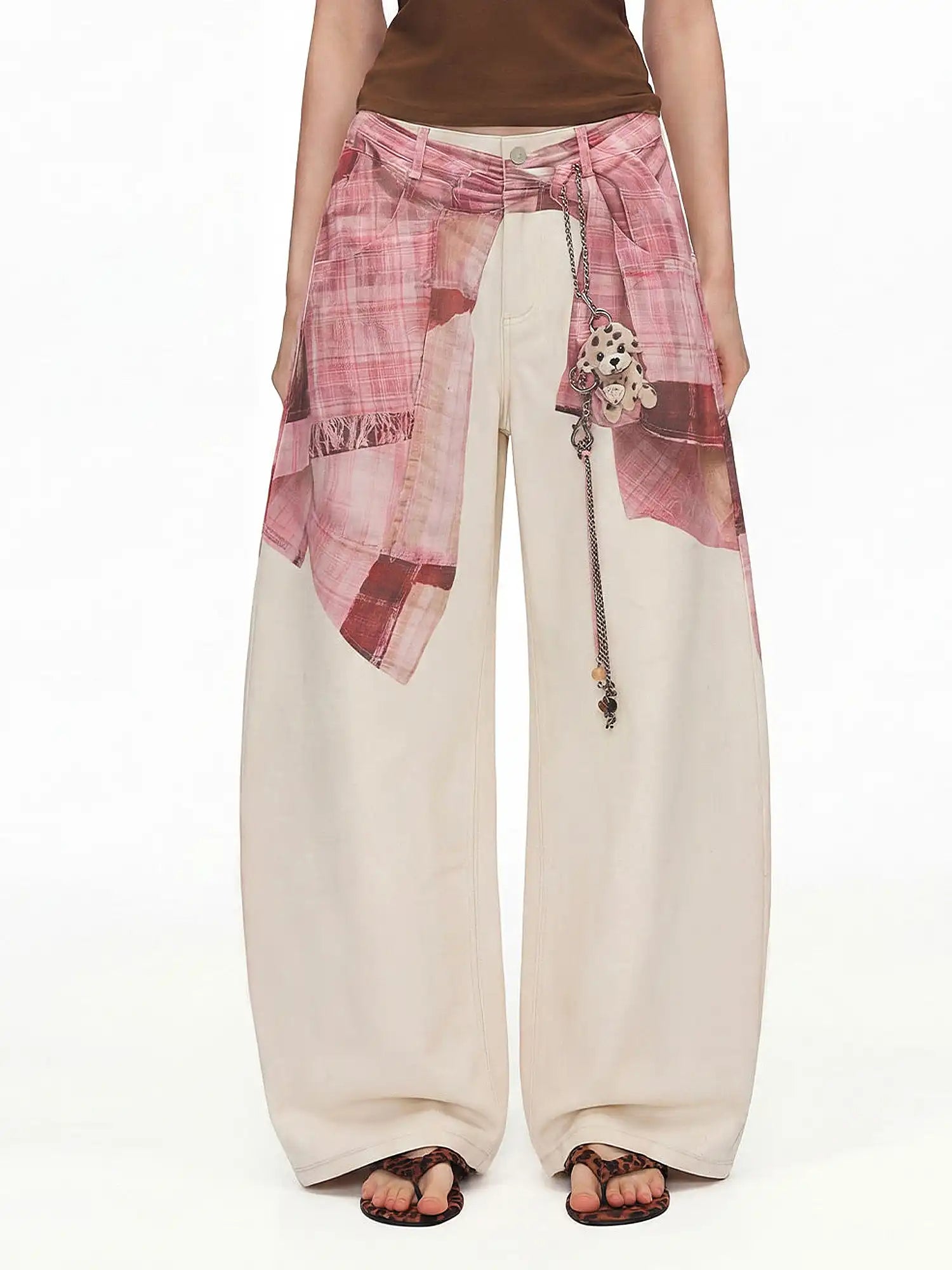 Outtheblue Y2K Puppy Wide-Leg Palazzo Pants | Canton Collective