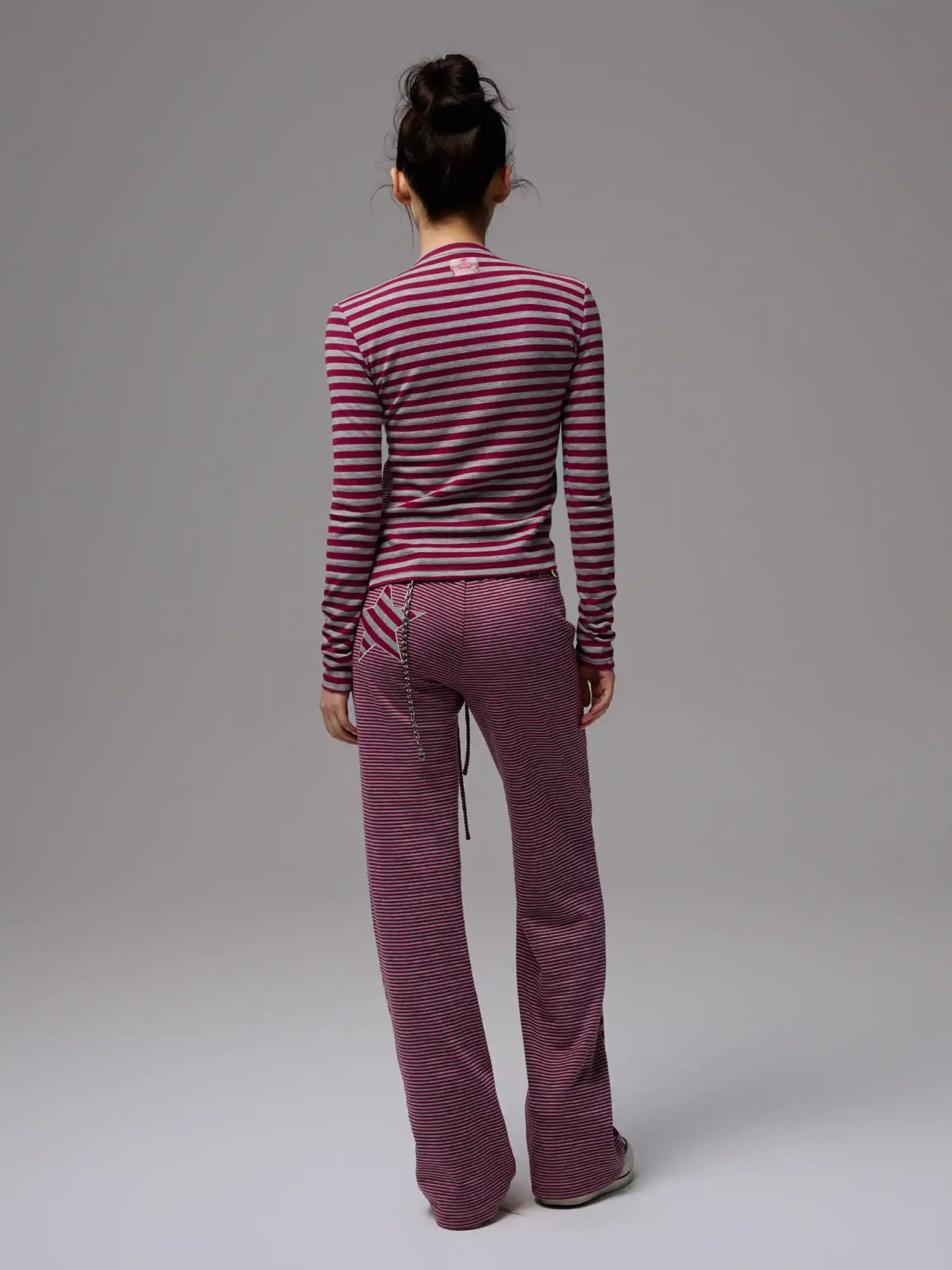 1Jinn Studio Y2K Reversible Stripe Jersey Cardigan Set | Canton Collective