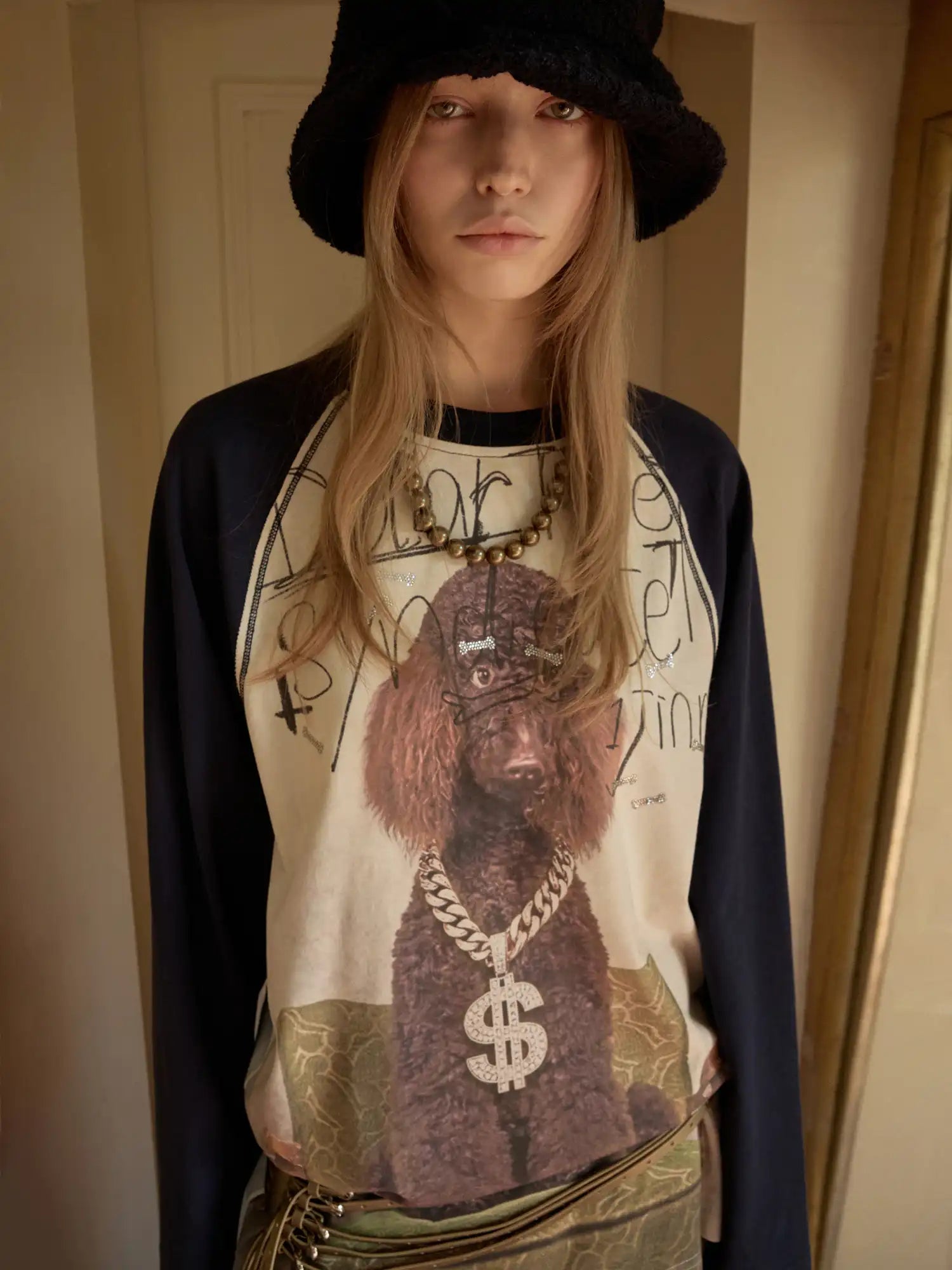 1Jinn Studio Y2K Royal Puppy Raglan Sleeve Tee | Canton Collective