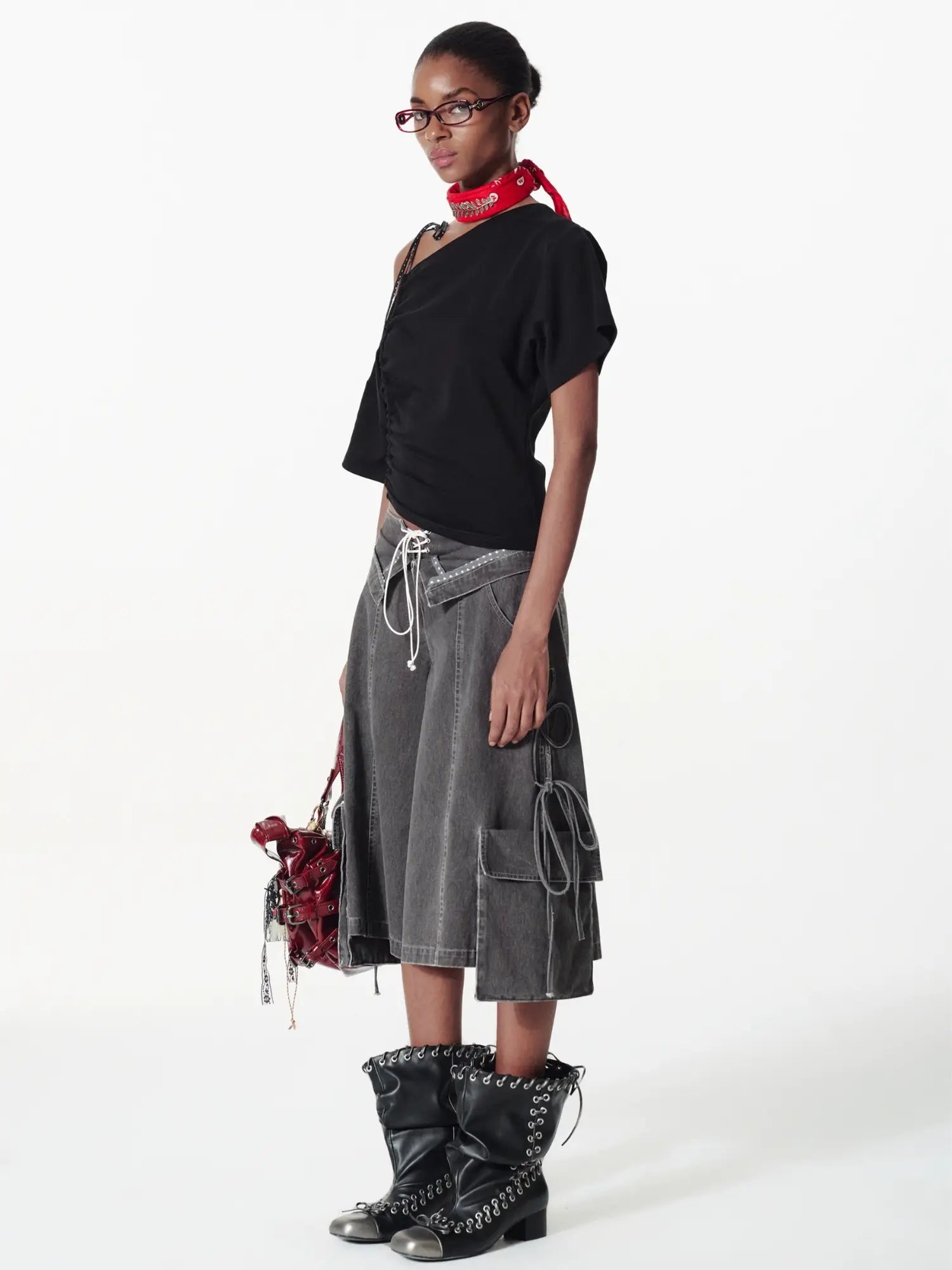 2th Desire Y2K Street Fold Over Bermuda Shorts | Canton Collective