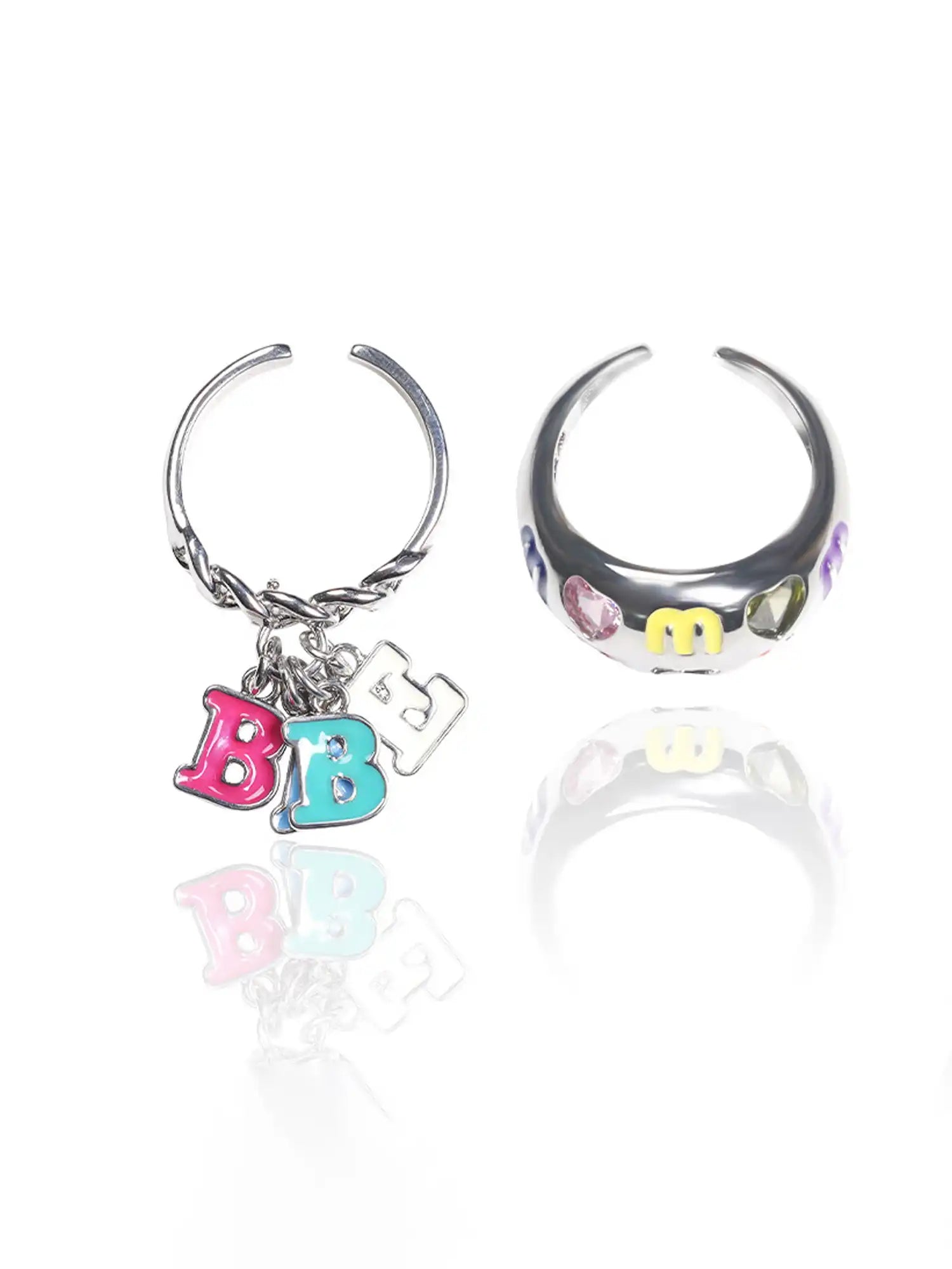 Deleteex Y2K Street Style Letter Open Ring | Canton Collective