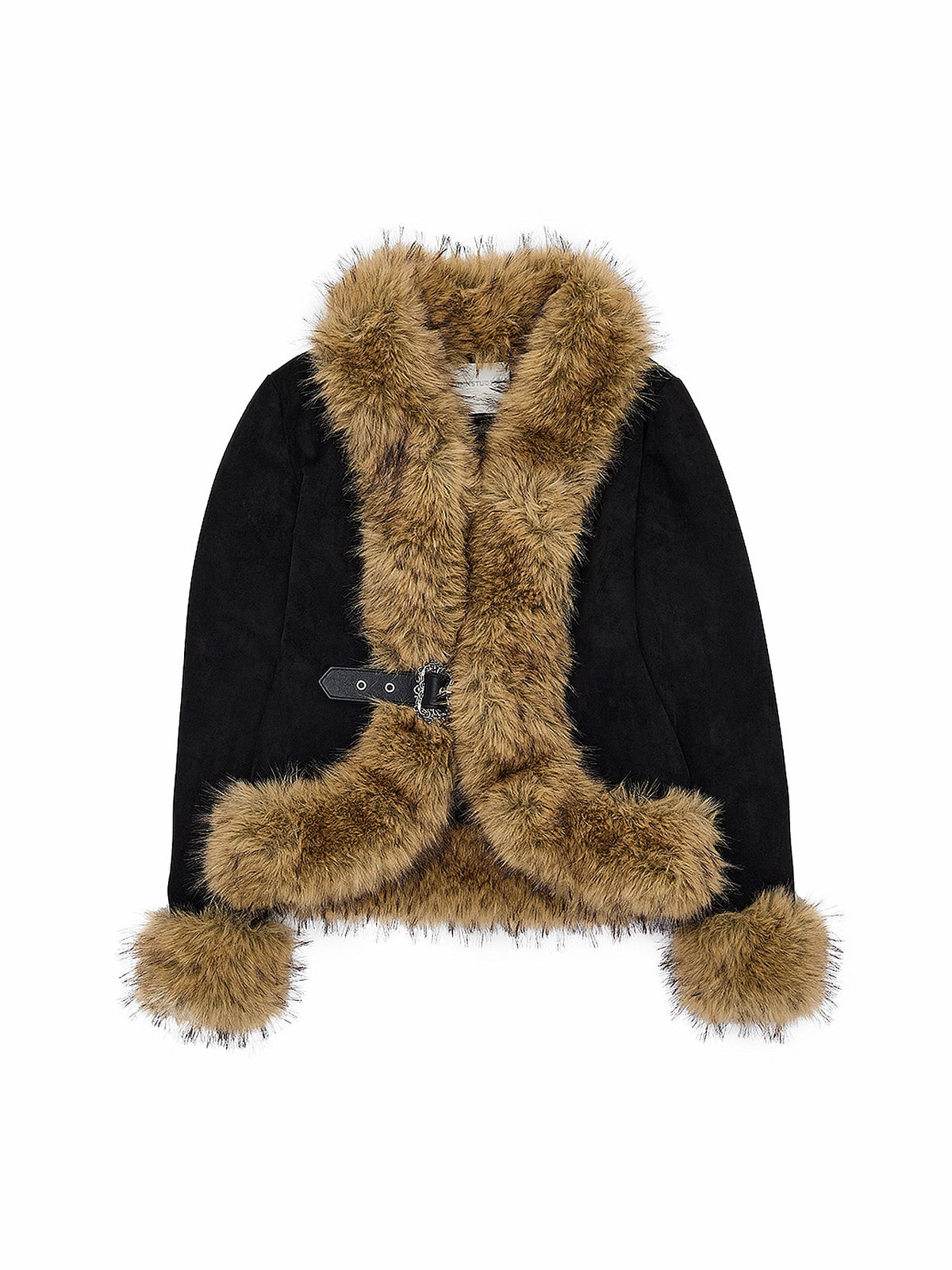 1Jinn Studio Y2K Vintage Fur Trimmed Knit Cardigan | Canton Collective