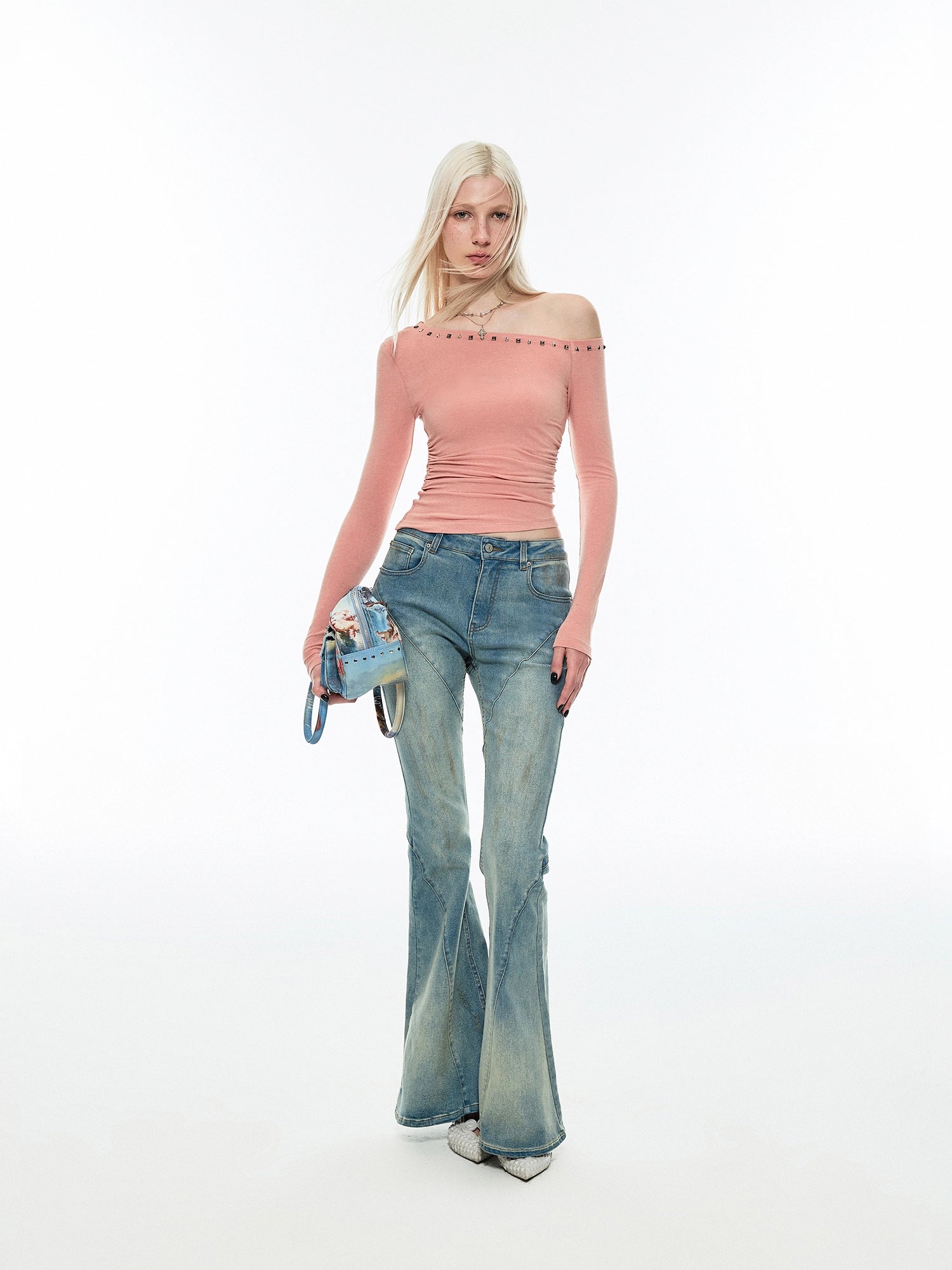 Studded Off-Shoulder Top | Canton Collective
