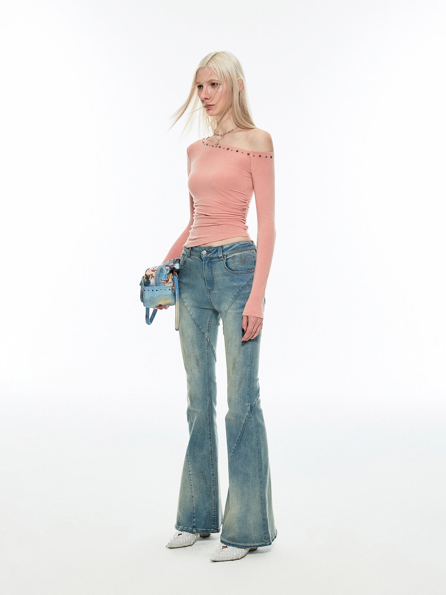 Studded Off-Shoulder Top | Canton Collective