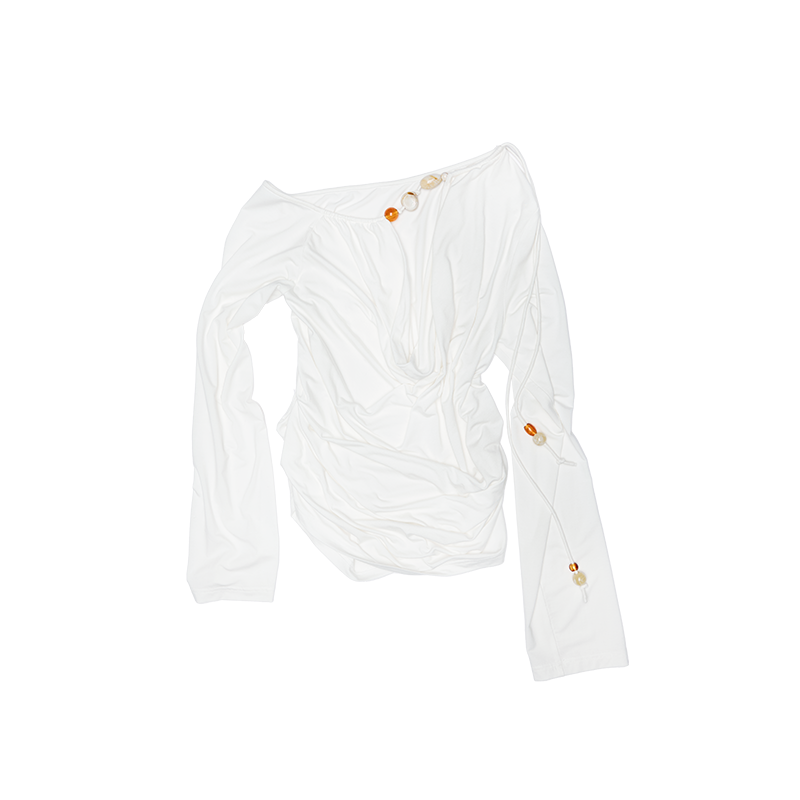 Pearl Drop Drape Top