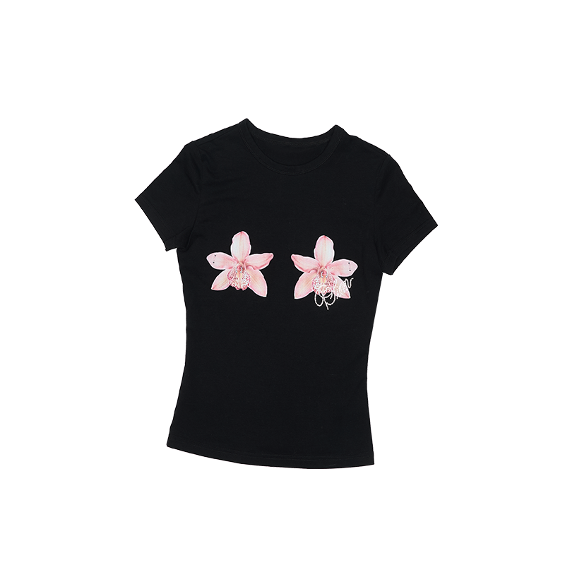 Petal Tide Graphic Slim Tee