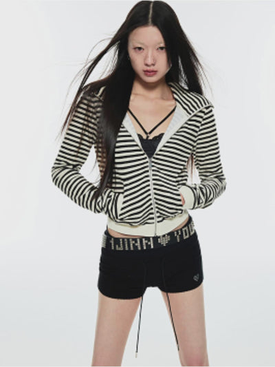 1Jinn Studio Midnight Meow Zip Up Cat Ear Hoodie | Canton Collective